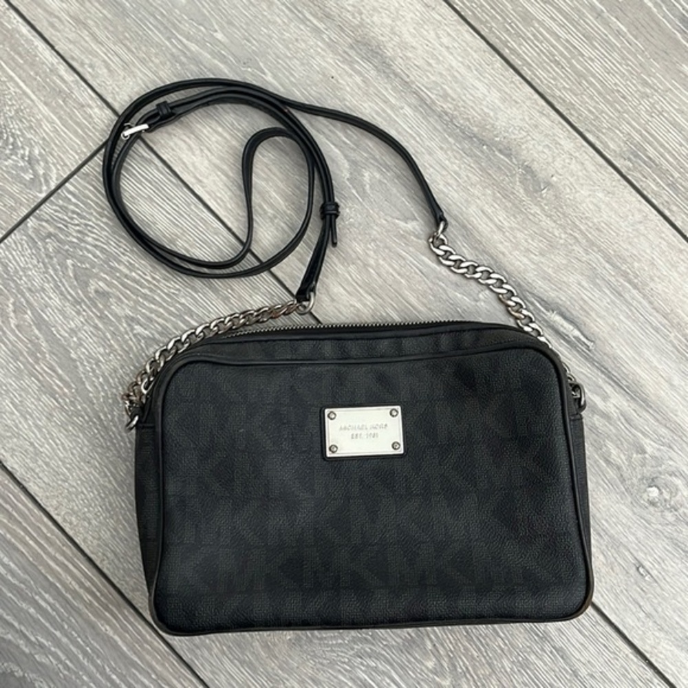 Michael Kors Monogram Black Purse